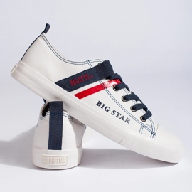 Deportivas blancas de hombre fabricadas en piel ecológica Big Star LL174005 blanco 3