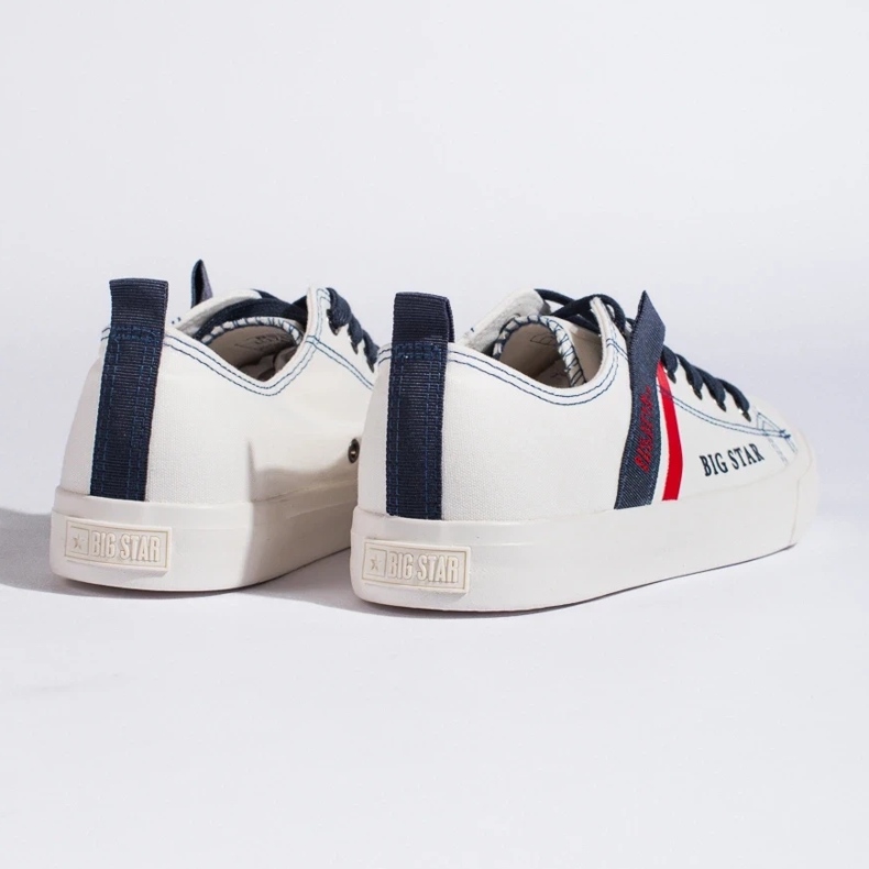 Deportivas blancas de hombre fabricadas en piel ecológica Big Star LL174005 blanco 2