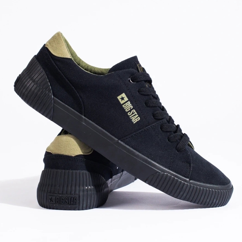 Zapatillas negras de hombre Big Star LL174009 negro 1