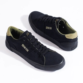 Zapatillas negras de hombre Big Star LL174009 negro 3