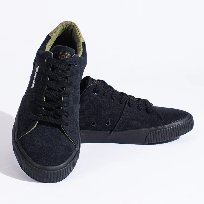 Zapatillas negras de hombre Big Star LL174009 negro 2