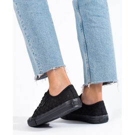 Deportivas negras de mujer Big Star LL274072 negro 3