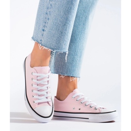 SHELOVET Deportivas bajas Vico rosa para mujer rosado 1