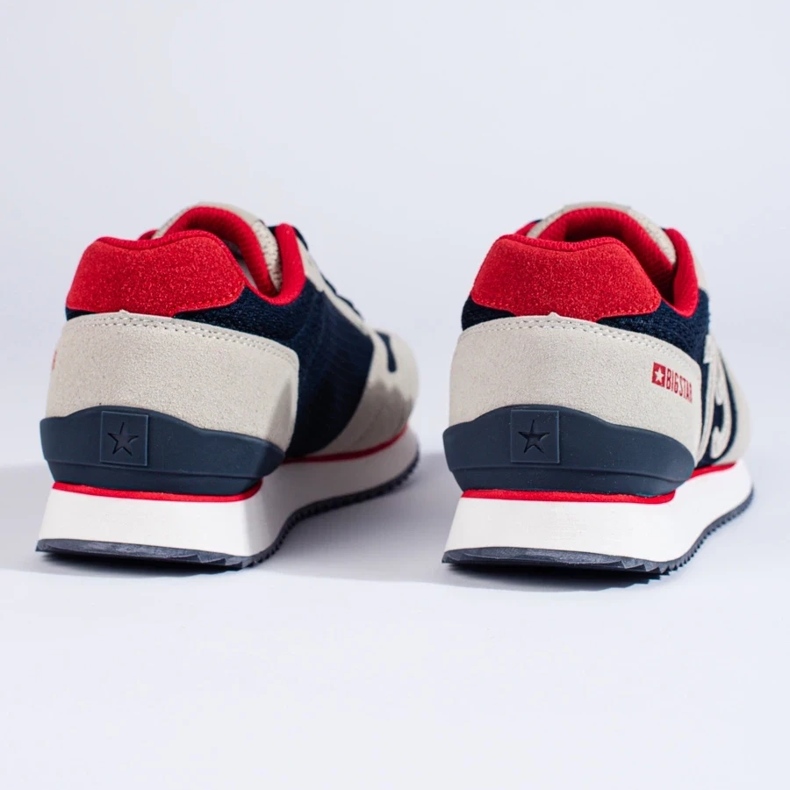 Deportivas de hombre LL174256 Big Star azul marino y beige 1