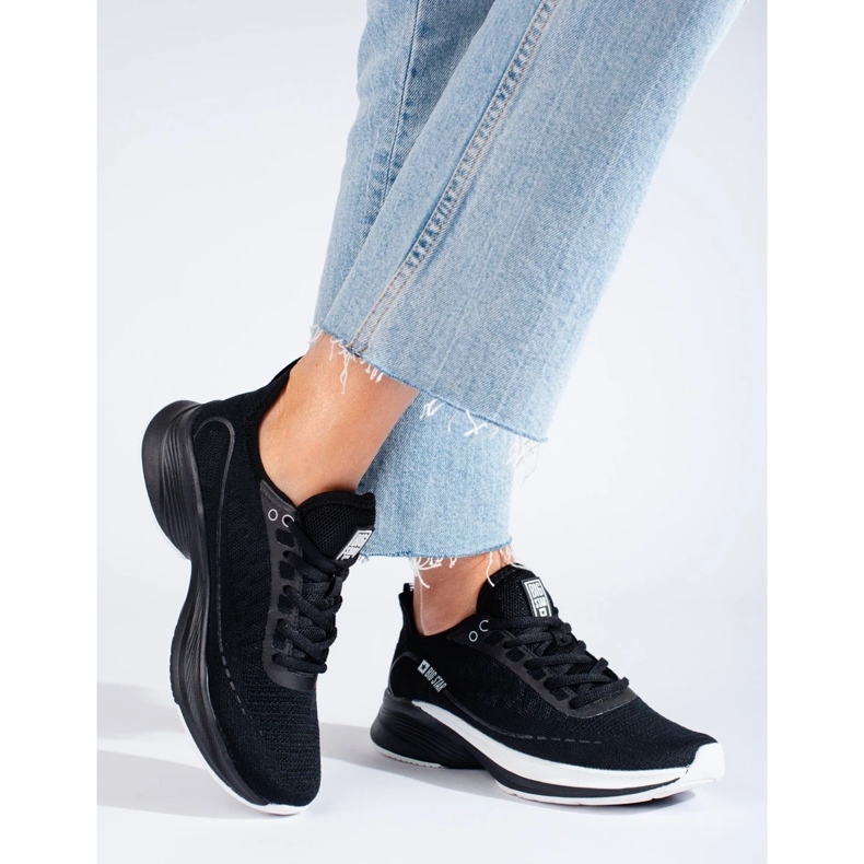 Deportivas negras suela gruesa Big Star LL274327 negro 2