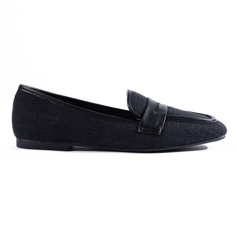 Mocasines mujer Shelovet negros elegantes 2