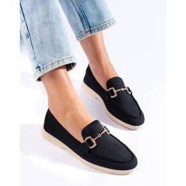 Zapatos brogue de ante negro Shelovet 4
