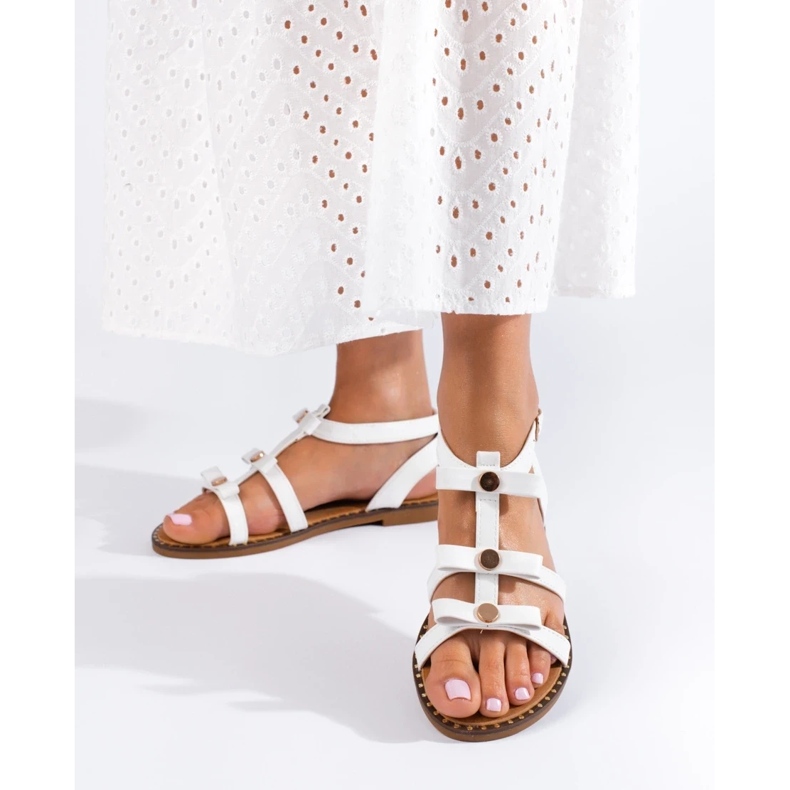 Sandalias blancas de mujer Shelovet blanco 1