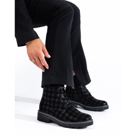 Shelovet de mujer trabajadoras a cuadros negro 2 Shelovet de mujer trabajadoras a cuadros negro 2