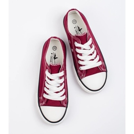 Deportivas de niño cordones Shelovet granate rojo 2