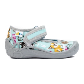 SHELOVET Pantuflas infantiles para guardería con perros 3F azul 3