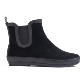 W. Potocki Botas de agua negras de ante insuladas Potocki negras negro 4