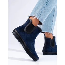 W. Potocki Botas de agua con aislamiento de ante azul marino de Potocki 1
