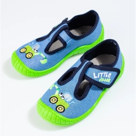 Zapatillas excavadora Shelovet velcro azul 3
