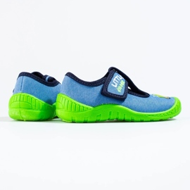 Zapatillas excavadora Shelovet velcro azul 4