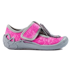 Pantuflas velcro niña mármol rosa Shelovet rosado 3