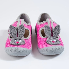 Pantuflas velcro niña mármol rosa Shelovet rosado 4