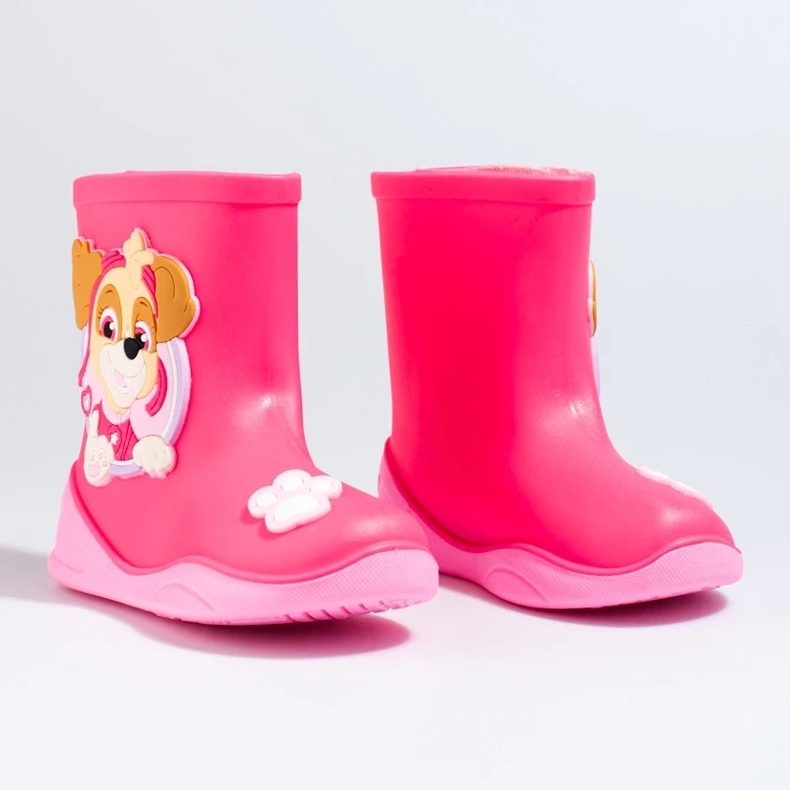 Botas de lluvia infantil Shelovet fucsia rosado 2