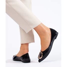 Bailarinas de mujer Shelovet de charol negro 4