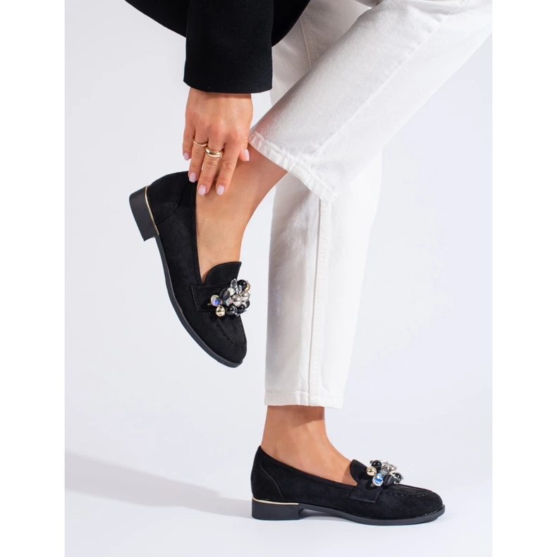 Señores de mujeres negras con cristales Shelovet. negro 2