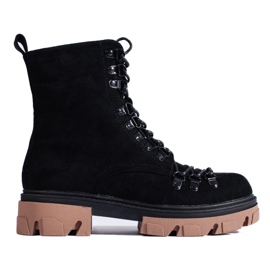 Botas de trabajo con cordones de ante, negro, Vinceza 3