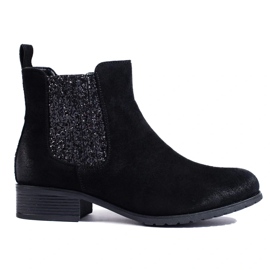 Botines Chelsea de mujer Shelovet en ante negro 3