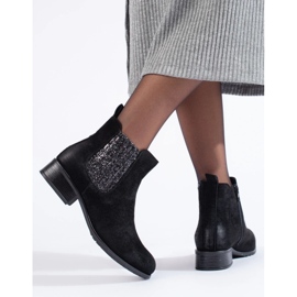 Botines Chelsea de mujer Shelovet en ante negro 2