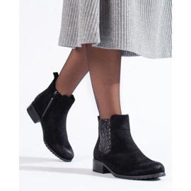 Botines Chelsea de mujer Shelovet en ante negro 1