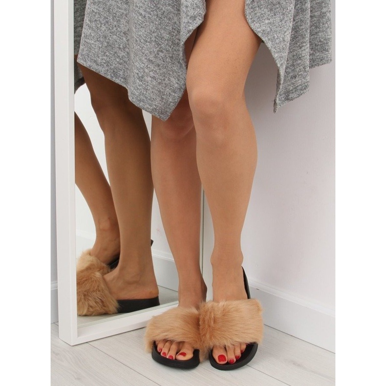 Babucha pelo beige S36 beige 1