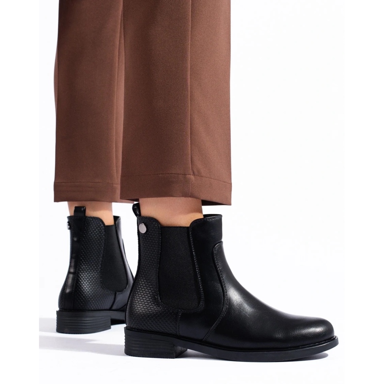 Botas Chelsea de mujer Shelovet negro 1