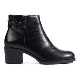 Botas clásicas negras de tacón alto de Daszyński negro 2