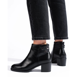 Botas clásicas negras de tacón alto de Daszyński negro 3