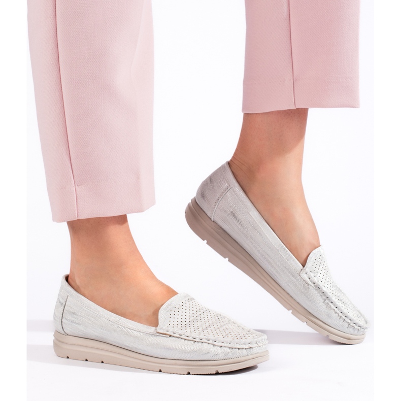 Mocasines blancos de mujer 2 Mocasines blancos de mujer 2
