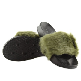 Zapatillas casa pelo verde S36 verde 6