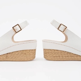 Sandalias alpargatas cuña baja blancas blanco 1 Sandalias alpargatas cuña baja blancas blanco 1