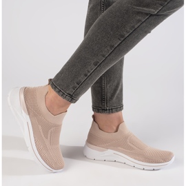 Zapatillas fitness de mujer color polvo. rosado 4