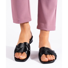 Pantuflas negras de señora negro 2