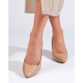 Zapatos de tacón de aguja beige de Sergio Leone 2