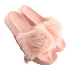 Zapatillas casa pelo rosa S36 rosa rosado 2