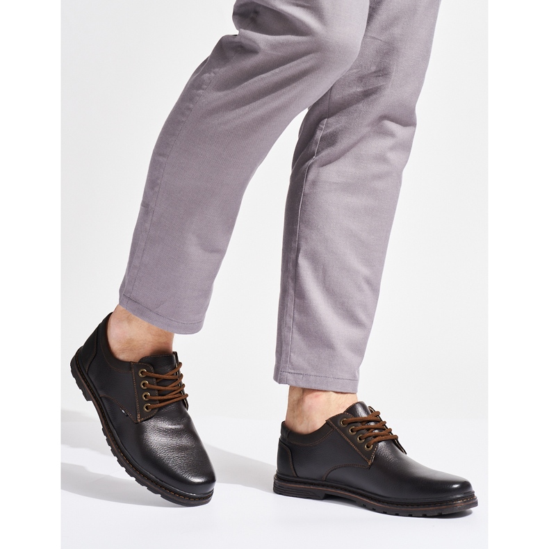 Zapatos cordones hombre marrones marrón 1