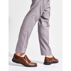 Zapatos sin cordones marrones para hombre. marrón 1