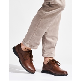 Zapatos con cordones para hombre. marrón 1