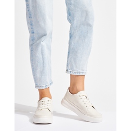 Deportivas blancas caladas de piel de Sergio Leone blanco 1