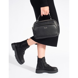 Botas de mujer negras con plataforma Sergio Leone. negro 4