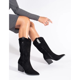 Seastar Botas cowboy mujer ante negro 1