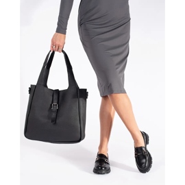 Mocasines de mujer elegantes negros. 2