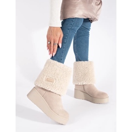 Seastar Botas cuña mujer aislantes beige 1 Seastar Botas cuña mujer aislantes beige 1