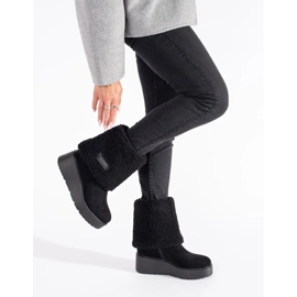 Seastar Botas cuña mujer aislantes negras negro 2