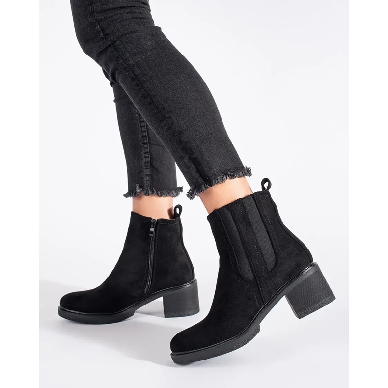 Seastar Botas Jodhpur ante negro en poste 2