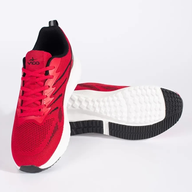 Vico Zapatillas deportivas de malla para hombre rojas. rojo 1 Vico Zapatillas deportivas de malla para hombre rojas. rojo 1